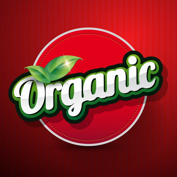 Organic Label vector — Stock Vector