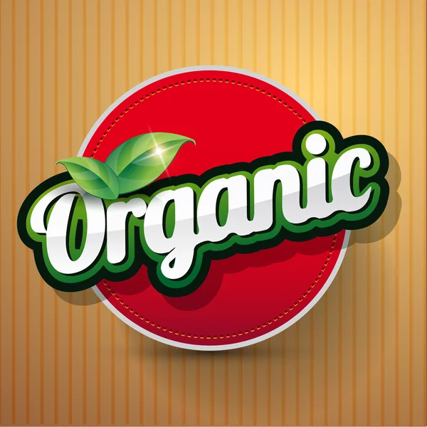 Organic Label vector — Stock Vector