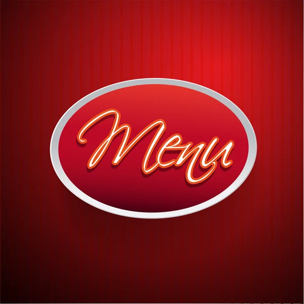 Restaurante design de menu vermelho — Vetor de Stock