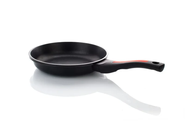 Pan with handle on white background — Stock Photo, Image