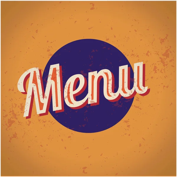 Modelo de Design de Cartão de Menu Restaurante . — Vetor de Stock