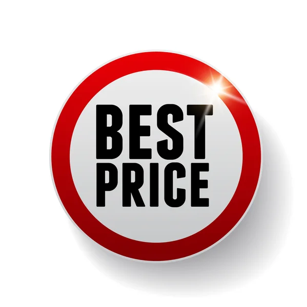 Best price label — Stock Vector