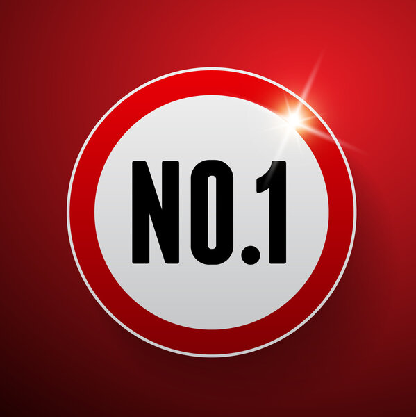 No.One label vector - number one