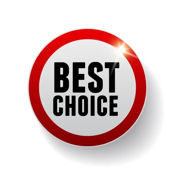 Best choice label — Stock Vector