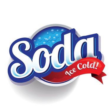 Retro soda tasarlamak vektör