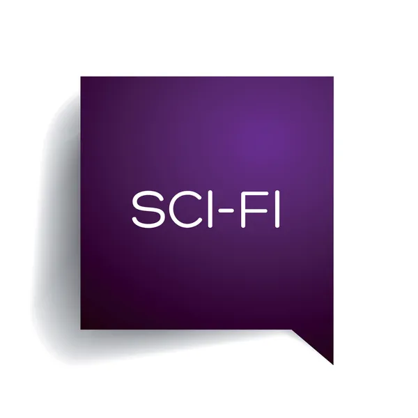 Film eller TV-gengre: Science fiction — Stock vektor