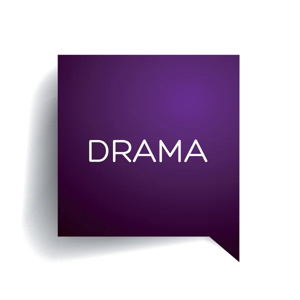 Película o TV gengre: Drama — Vector de stock