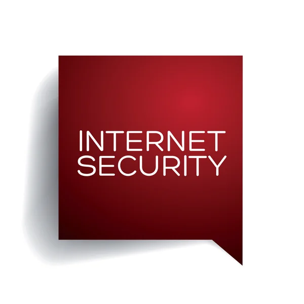 Concepto de seguridad en Internet — Vector de stock
