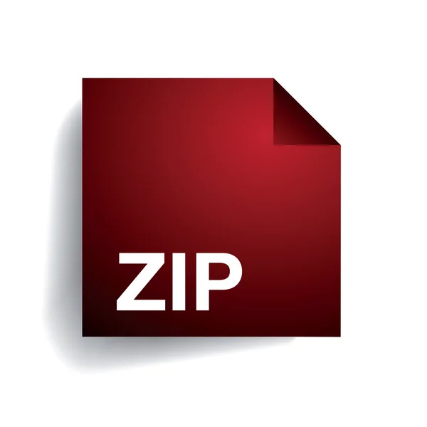 Zip folder icon — Stock Vector