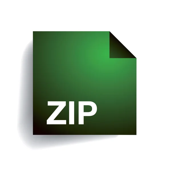 Zip folder icon — Stock Vector