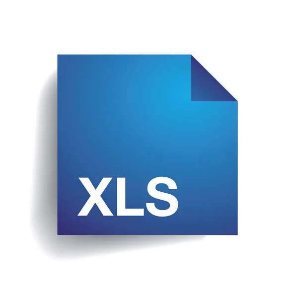 Xls folder icon — Stock Vector