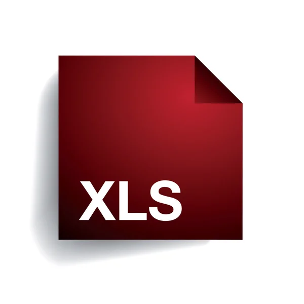 Xls mappikonen — Stock vektor
