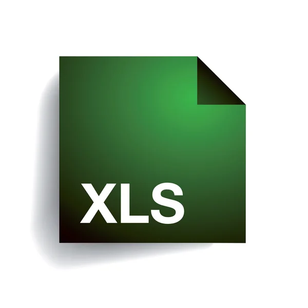 Xls icono de carpeta — Vector de stock