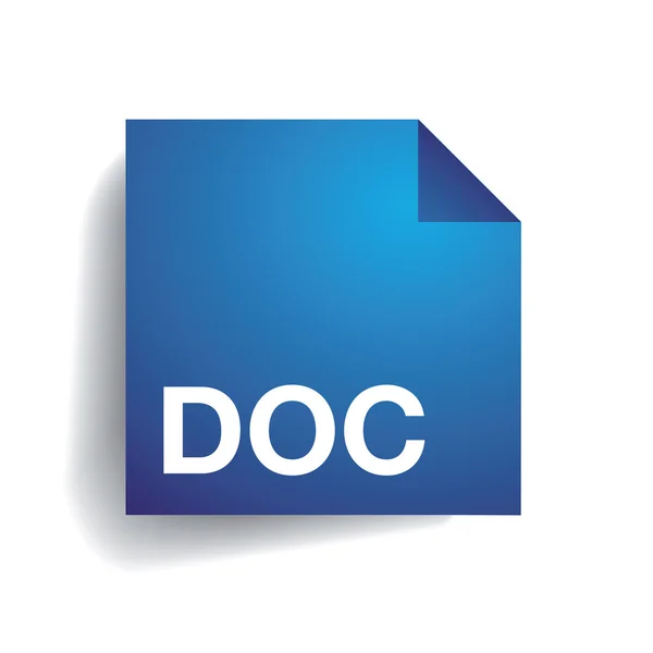 Icône de dossier Doc — Image vectorielle