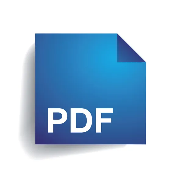 Pdf folder icon — Stock Vector