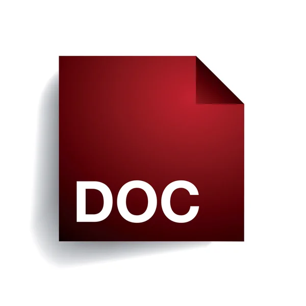 Εικονίδιο φακέλου doc — Διανυσματικό Αρχείο