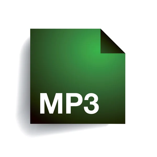 Icône de dossier Mp3 — Image vectorielle