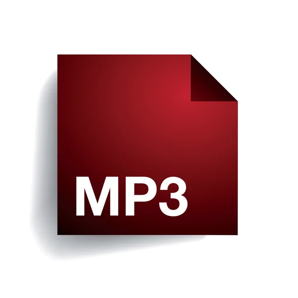 Icône de dossier Mp3 — Image vectorielle