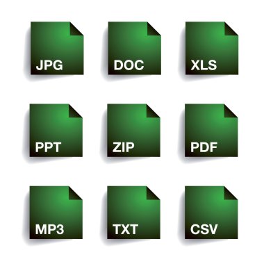 dosya türü klasörünü simge seti