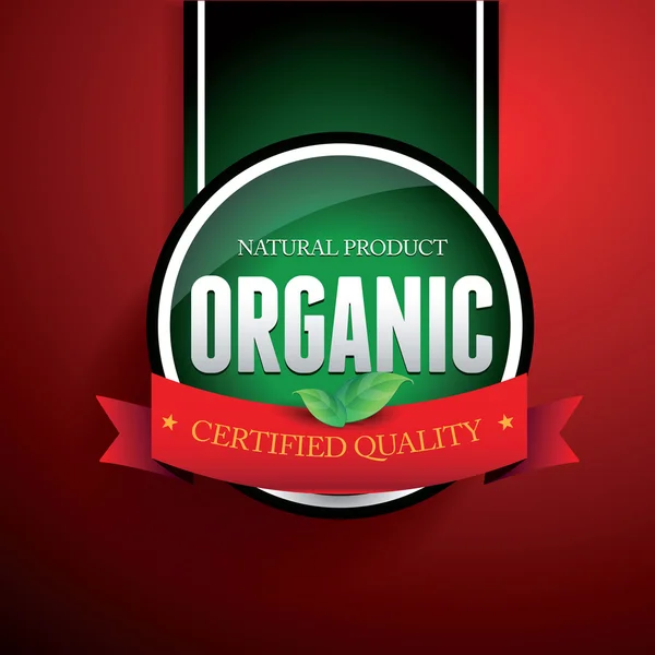 Vektor für organische Naturprodukte — Stockvektor