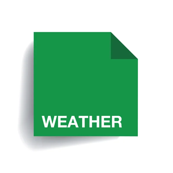 Bouton app météo — Image vectorielle
