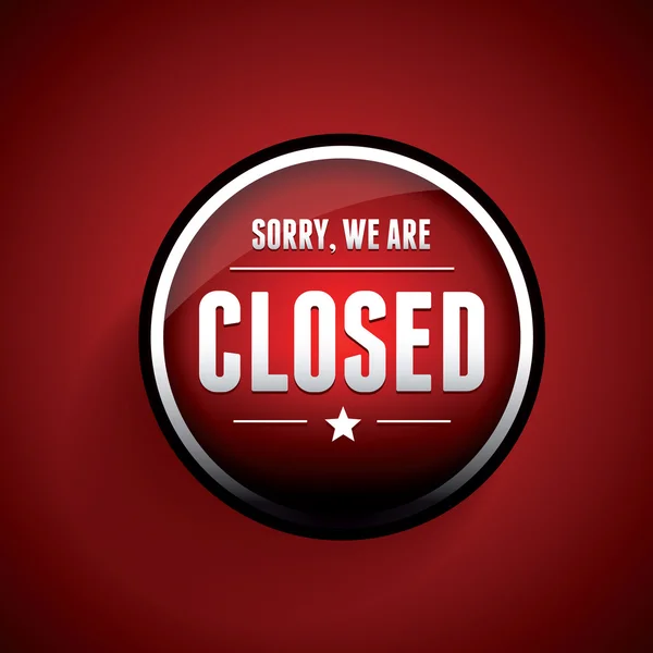 Estamos fechados Sinal —  Vetores de Stock