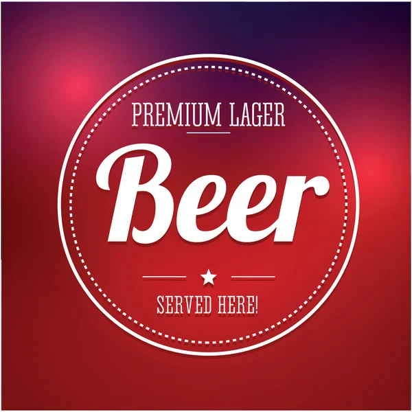 Ancienne affiche bière — Image vectorielle