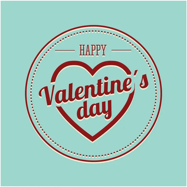 Tarjeta feliz día de San Valentín — Vector de stock