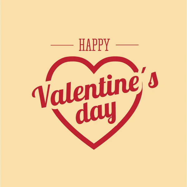 Tarjeta feliz día de San Valentín — Vector de stock