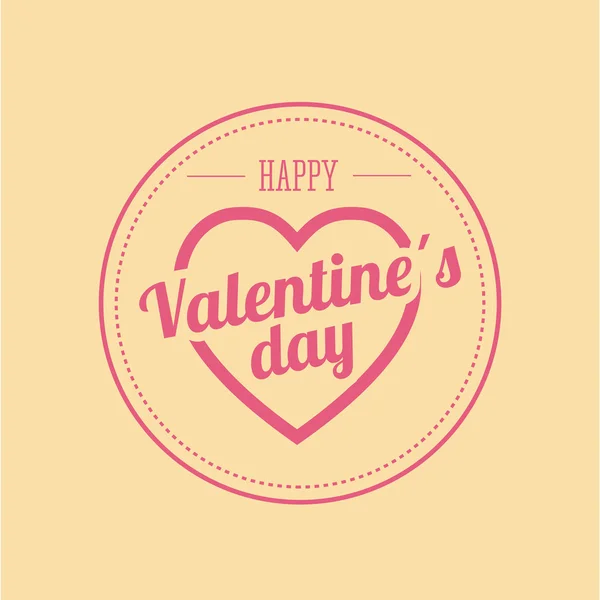 Happy valentines day card — Stock Vector