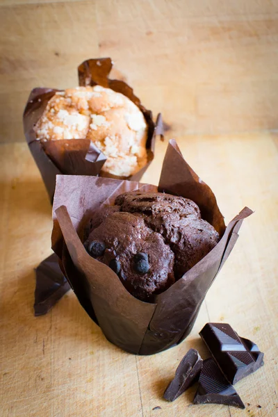 Muffin - Cupcake al cioccolato — Foto Stock