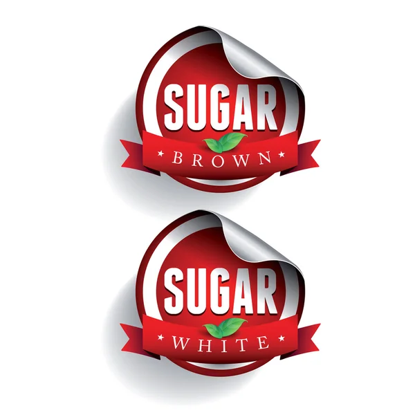 Сахарная этикетка — стоковый вектор