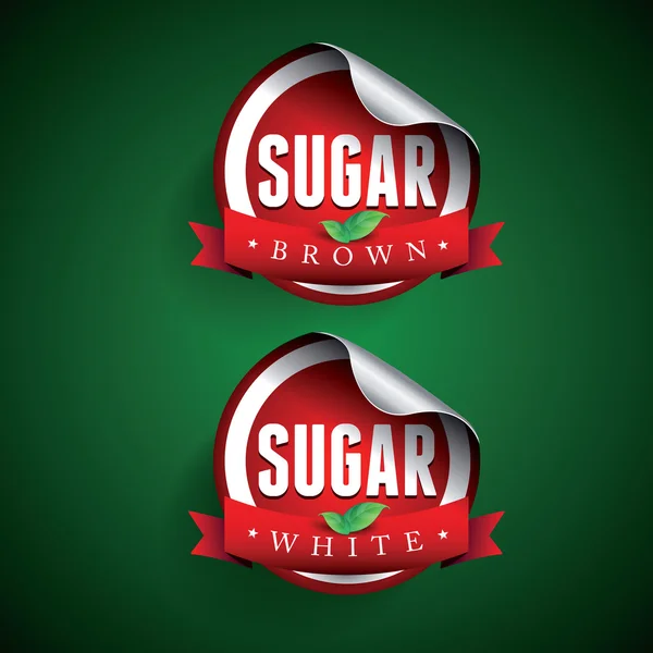 Etiqueta de azúcar — Archivo Imágenes Vectoriales