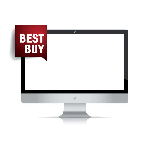 Télévision haute définition lcd Best buy — Image vectorielle