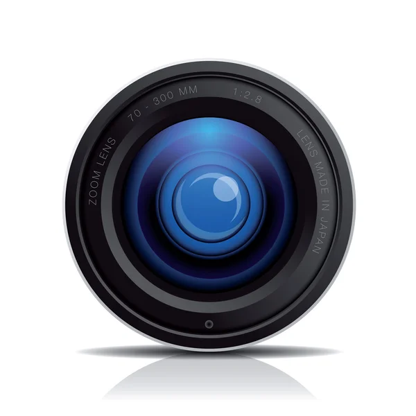 Camera photo lens, vector. — Stock Vector