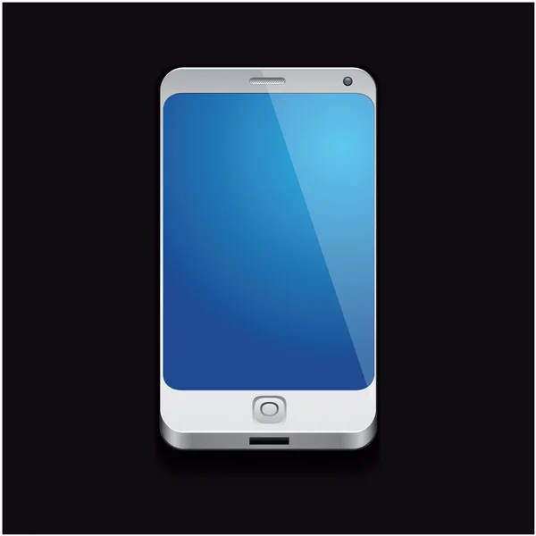Silver smartphone — Stock Vector