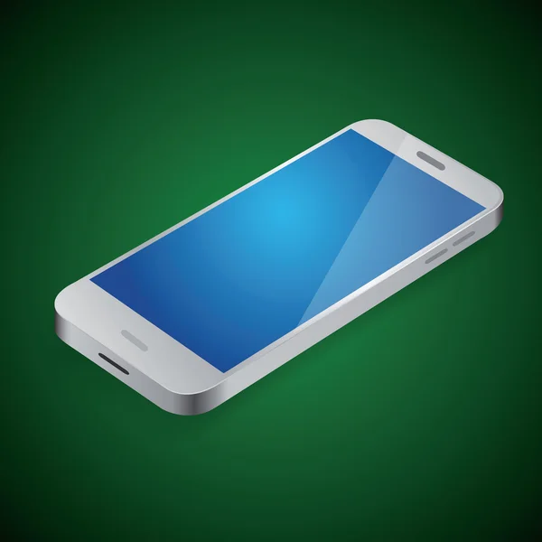 Zilveren smartphone vector — Stockvector