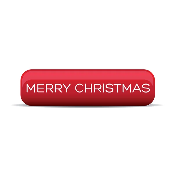 Christmas button — Stock Vector