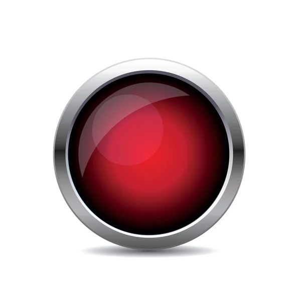 Bouton web rouge — Image vectorielle