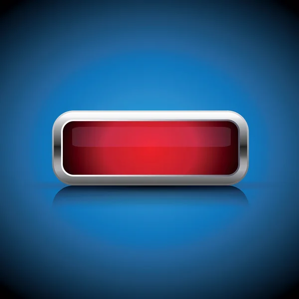 Bouton web rouge — Image vectorielle