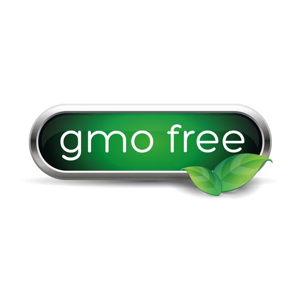 GMO free label or button — Stock Vector