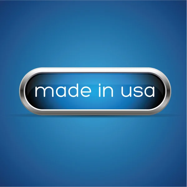 Made in USA button or label — Stock Vector