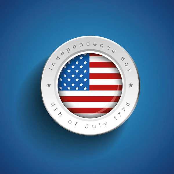 Badge ou étiquette de fête de l'indépendance — Image vectorielle