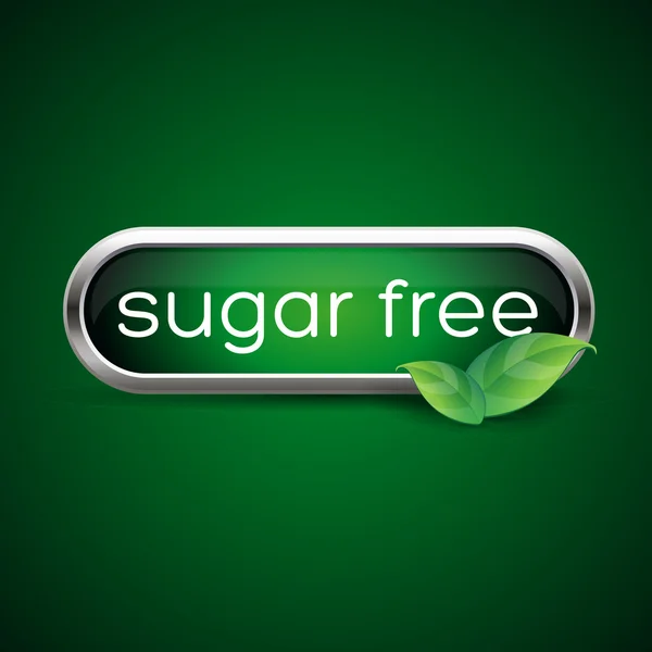 Sugar free label or badge — Stock Vector