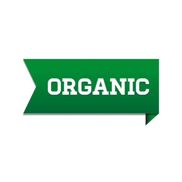 Banner orgánico o etiqueta — Vector de stock