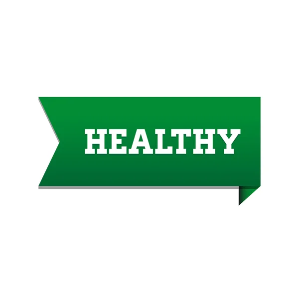 Banner ou etiqueta saudável — Vetor de Stock