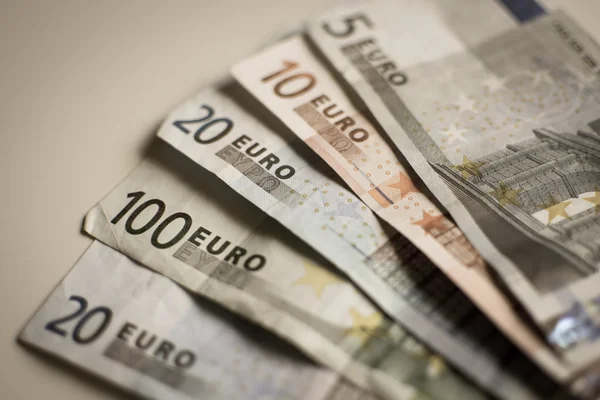Antecedentes antiguos de billetes en euros . — Foto de Stock