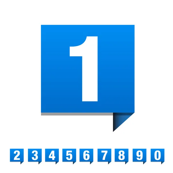 Numbers set. Vector illustration. — Stock Vector