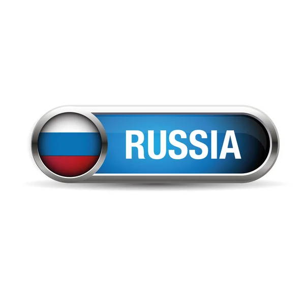 Bouton drapeau russie — Image vectorielle