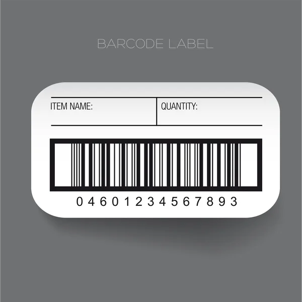 Vektor für Barcode-Etiketten-Vorlagen — Stockvektor